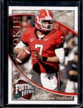 MATTHEW STAFFORD 2009 UPPER DECK HEROES ROOKIE CARD