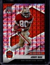 JERRY RICE 2021 PANINI MOSAIC PINK CAMO PRIZM