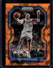 ALLEN IVERSON 2020-21 PANINI PRIZM ORANGE ICE INSERT