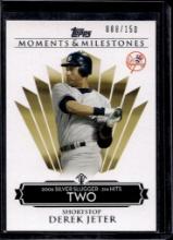 DEREK JETER 2008 TOPPS MOMENTS & MILESTONES SILVER