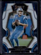 JARED GOFF 2022 PANINI SELECT SILVER PRIZM DIE CUT