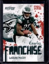 LESEAN "SHADY" MCCOY 2010 SCORE FRANCHISE RED ZONE INSERT