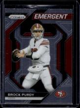 BROCK PURDY 2023 PANINI PRIZM EMERGENT INSERT