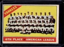 NEW YORK YANKEES 1966 TOPPS TEAM CARD #92 (MICKEY MANTLE)