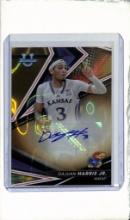 DAJUAN HARRIS 2023 BOWMAN U GOLD LAVA REFRACTOR AUTOGRAPH ROOKIE