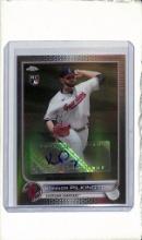 KONNOR PILKINGTON 2022 TOPPS CHROME REFRACTOR AUTOGRAPH ROOKIE