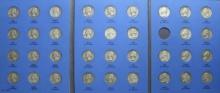 Collection Book of 90% Silver Washington Quarters 1946-1959 - 35 Coins total