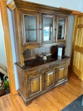 54.5"W X 19"D X 78"H BUFFET & HUTCH