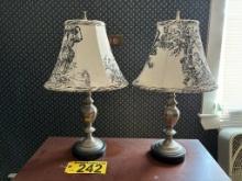 BID PRICE X 2 - (2) 20" TABLE LAMPS