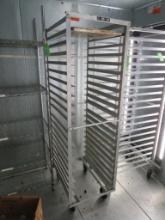 Rolling Aluminum Speed Rack on Casters