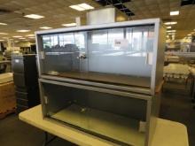 46-INCH GLASS SLIDE-DOOR COUNTERTOP CABINETS