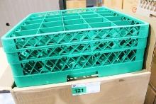 NEW VOLLRATH TR6BB-19 25-COMPARTMENT GLASS RACKS