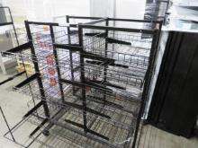 44X48 BLACK 4-WAY DISPLAY RACK