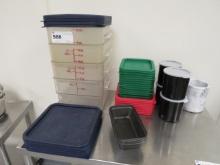 PLASTIC CONTAINERS - ONE LOT
