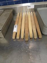 7 ROLLING PINS - ONE LOT