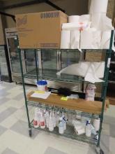 CLEANING SUPPLIES WITH 18X48 METRO RACK