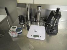 MISC SCALE, PEPPER MILLS - ONE LOT