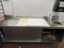 7FT S/STEEL CABINET WITH SINK