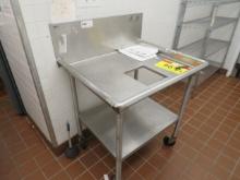 3FT STAINLESS STEEL TABLE W/TRASH CHUTE