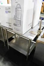 3' STAINLESS STEEL WORKTOP TABLE W/ COMMERCIAL CAN OPENER