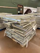 PALLET OF MISCELLANEOUS MADIX SHELVES BREAD RACKS AND BASES