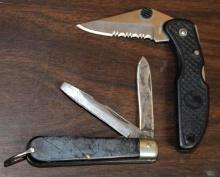 Pair of Folding Knives, One by Camillus