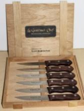 Le Gourmet Chef Knife Set in Wood Case